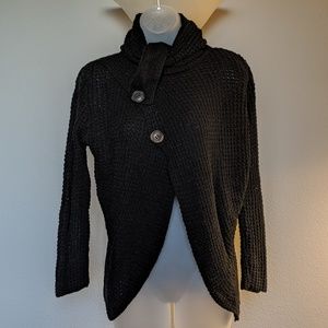Maternity Knitted Long Sleeve Sweater - Black